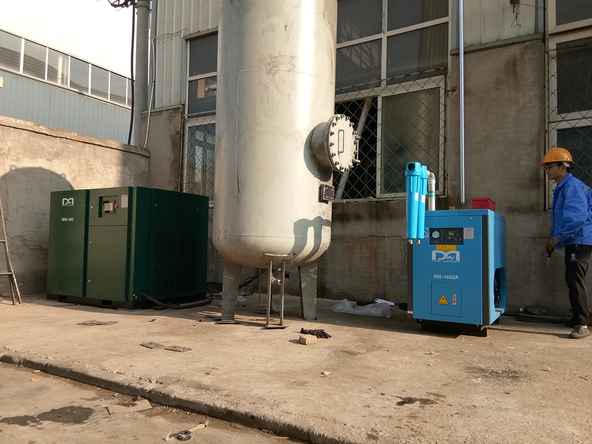 河北某纺织工贸公司采购德蒙永磁变频螺杆式空气压缩机案例